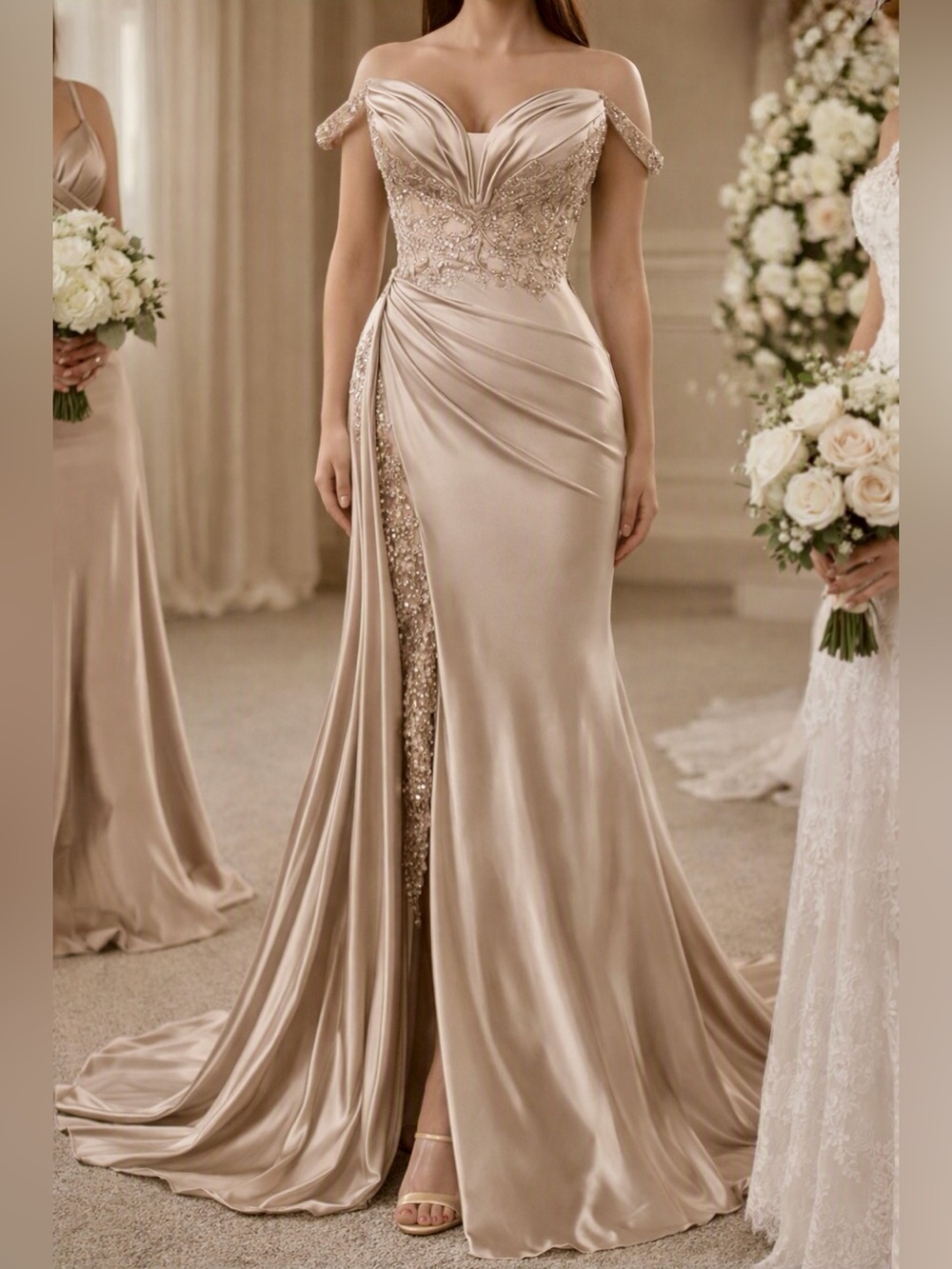 Satin Formal Gown Size 16 Plus